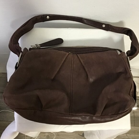 B Makowsky Genuine Leather Hobo Bag - Picture 2 of 13